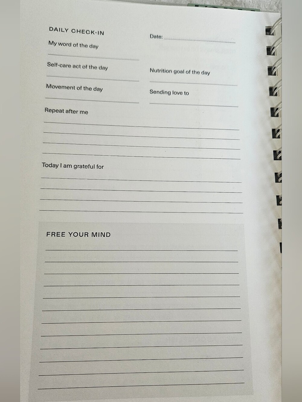 My Daily Check-In Planner — Cream. - Picture 7 of 8